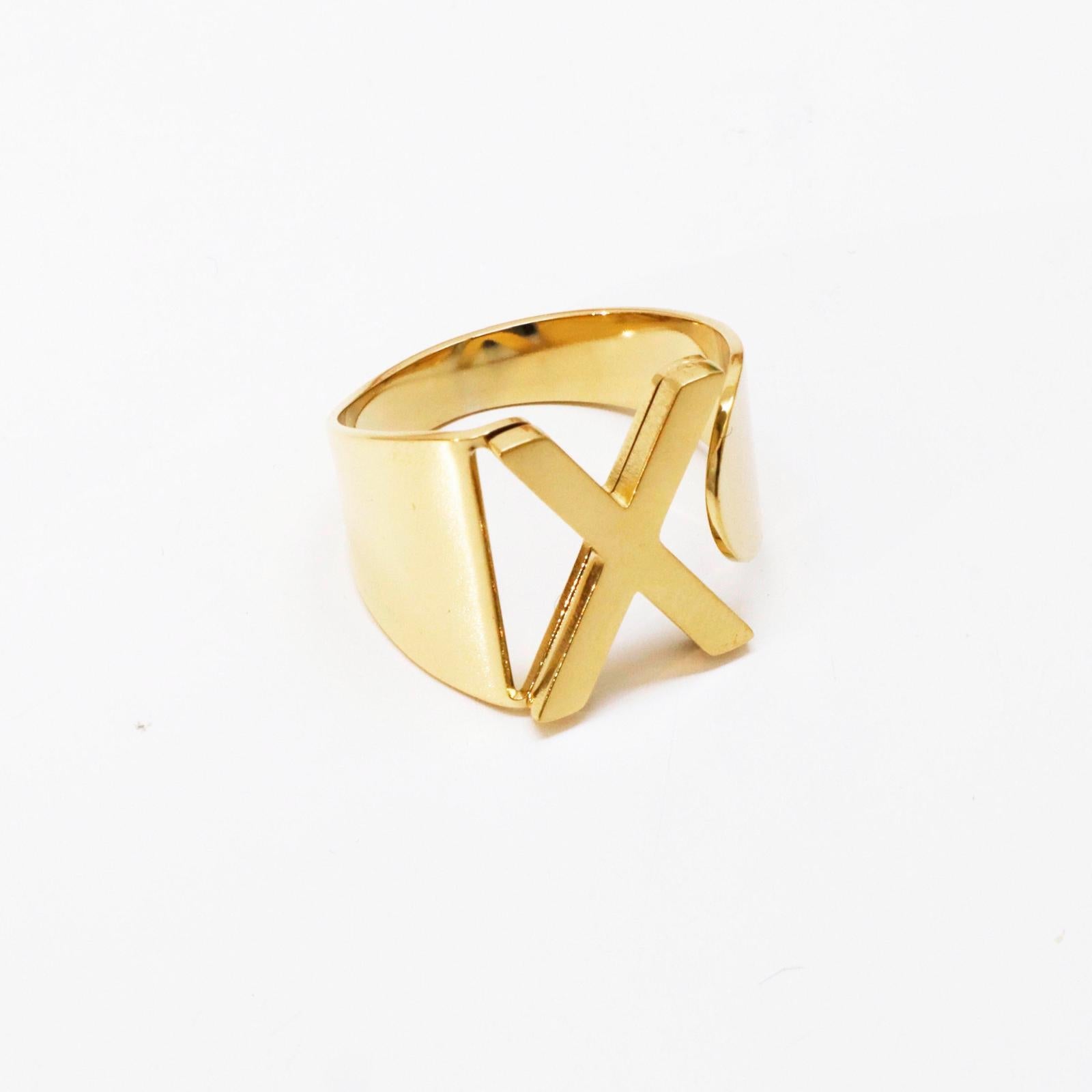 Anillo personalizado letter | Scar