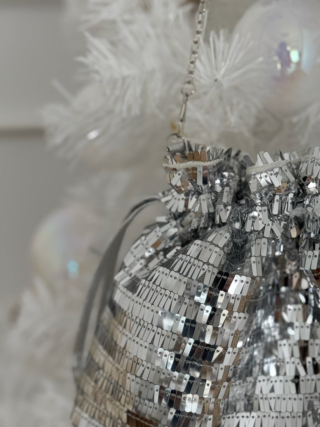 Bolso saco plateado | Party